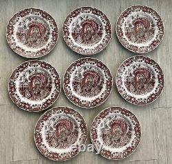 His Majesty Johnson Brothers 7 3/4 Salad Plate Set of 8 Excellent condition