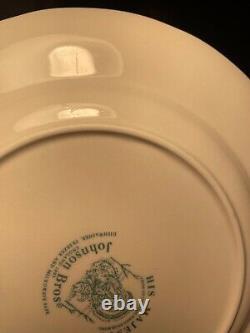 His Majesty Johnson Brothers 7 3/4 Salad Plate Set of 8 Excellent condition