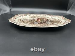 His Majesty Turkey Platter Johnson Brothers England Huge 17 1/4 In X 14 1/4 In