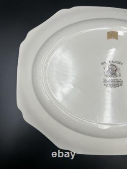 His Majesty Turkey Platter Johnson Brothers England Huge 17 1/4 In X 14 1/4 In