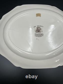 His Majesty Turkey Platter Johnson Brothers England Huge 17 1/4 In X 14 1/4 In