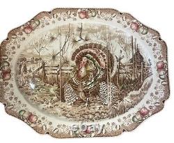 His Majesty turkey Platter by Johnson Brothers Made in England Large 20x16 RARE