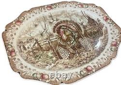 His Majesty turkey Platter by Johnson Brothers Made in England Large 20x16 RARE