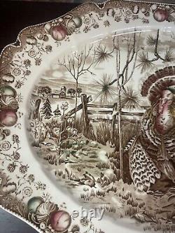 His Majesty turkey Platter by Johnson Brothers Made in England Large 20x16 RARE