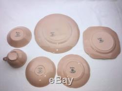 Huge Set Johnson Brothers Rosedawn Pink China Plate Cup Bowl Square Pretty Bros