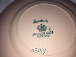 Huge Set Johnson Brothers Rosedawn Pink China Plate Cup Bowl Square Pretty Bros