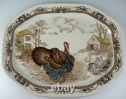 Huge Turkey Platter Johnson Brothers Barnyard King England Turkey