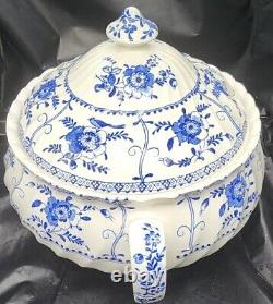 Indies Blue JOHNSON BROTHERS TUREEN Soup Punch Bowl 10 Earthenware England DISH