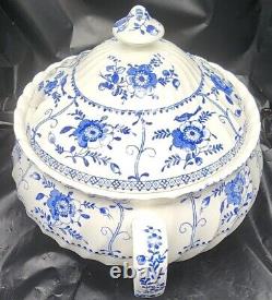 Indies Blue JOHNSON BROTHERS TUREEN Soup Punch Bowl 10 Earthenware England DISH