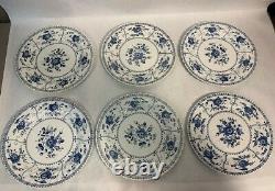 Indies Made in England by Johnson Bros Ironstone Dinner Plates Lot of 6, 2 sizes