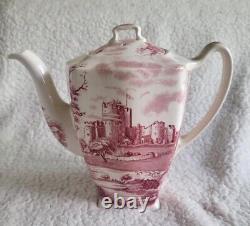 Ironstone Johnson Bros Castle Story, Pink. Coffee Pot, Beautiful Shape