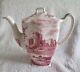 Ironstone Johnson Bros Castle Story, Pink. Coffee Pot, Beautiful Shape