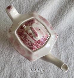 Ironstone Johnson Bros Castle Story, Pink. Coffee Pot, Beautiful Shape