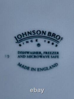 JOHNSON BROS ENGLAND CORNFLOWER- DINNERWARE- 5 Pieces, 6 Place Setting- 43 Pc