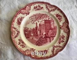 JOHNSON BROS. ENGLAND Old Britain Castles Pink 12 CHOP PLATE, Plater Haddon Hall