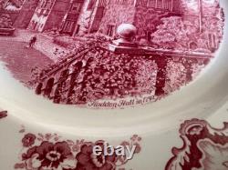 JOHNSON BROS. ENGLAND Old Britain Castles Pink 12 CHOP PLATE, Plater Haddon Hall