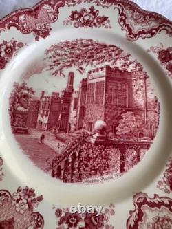 JOHNSON BROS. ENGLAND Old Britain Castles Pink 12 CHOP PLATE, Plater Haddon Hall