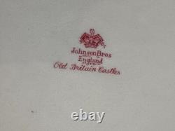 JOHNSON BROS. ENGLAND Old Britain Castles Pink 12 CHOP PLATE, Plater Haddon Hall