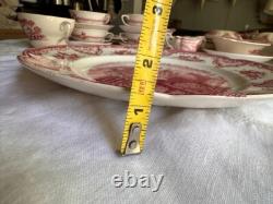 JOHNSON BROS. ENGLAND Old Britain Castles Pink 12 CHOP PLATE, Plater Haddon Hall