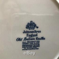 JOHNSON BROS England OLD BRITAIN CASTLES blau 21 teiliges Kafffeeservice