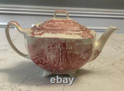 JOHNSON BROS OLD BRITAIN CASTLES TEA POT made in ENGLAND c. 1930