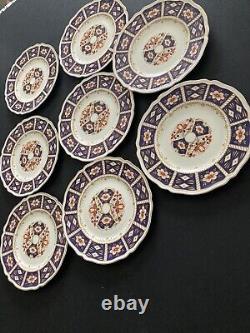 JOHNSON BROS. OLD STAFFORDSHIRE CHATSWORTH PATTERN DINNER PLATES Imari