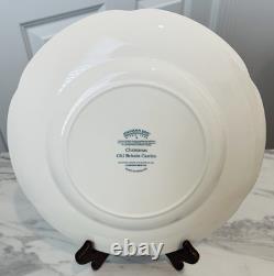 JOHNSON BROS Old Britain Castles Pink Christmas Green Tree 10.5 DINNER PLATE