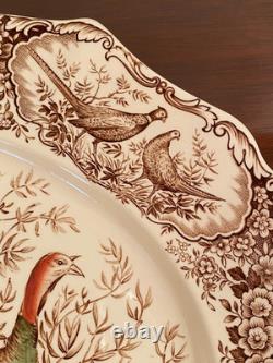JOHNSON BROS Wild Turkeys Windsor Ware NATIVE AMERICAN 20 X 15.5 PLATTER