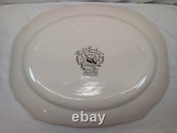 JOHNSON BROS Wild Turkeys Windsor Ware NATIVE AMERICAN 20 X 15.5 PLATTER