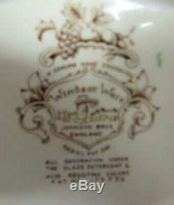 JOHNSON BROS Windsor Ware Harvest Fruit tea Cup Saucer 11 Sets MINT
