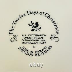 JOHNSON BROTHERS 12 Days Of Christmas 12 Piece Dish Set Service for 4 ENGLAND