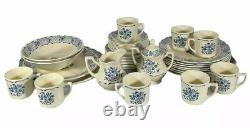 JOHNSON BROTHERS BLUE JARDIN Floral Pattern 38 piece SET SERVICE for 8