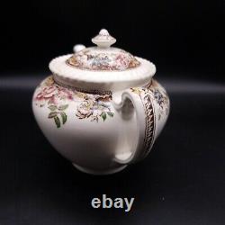 JOHNSON BROTHERS Devonshire Brown Multicolor Teapot & Lid 6 Cup