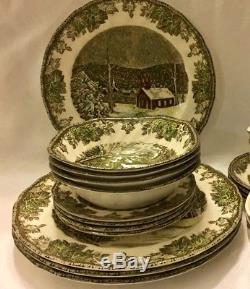 JOHNSON BROTHERS FRIENDLY VILLAGE Set Of 20 Service For 4 MADE IN ENGLAND MINT