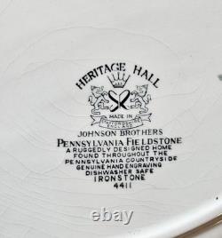 JOHNSON BROTHERS HERITAGE HALL IRONSTONE DISHES Pennsylvania Fieldstone Pattern