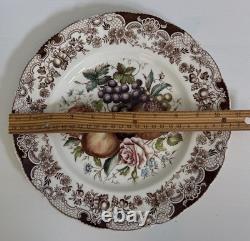 JOHNSON BROTHERS Harvest Dinner Plates Set of 4 Vintage Windsor Ware 10 3/4