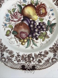 JOHNSON BROTHERS Harvest Dinner Plates Set of 4 Vintage Windsor Ware 10 3/4