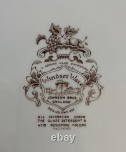 JOHNSON BROTHERS Harvest Dinner Plates Set of 4 Vintage Windsor Ware 10 3/4