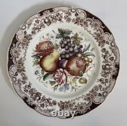 JOHNSON BROTHERS Harvest Dinner Plates Set of 4 Vintage Windsor Ware 10 3/4
