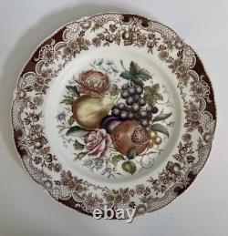 JOHNSON BROTHERS Harvest Dinner Plates Set of 4 Vintage Windsor Ware 10 3/4
