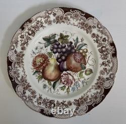 JOHNSON BROTHERS Harvest Dinner Plates Set of 4 Vintage Windsor Ware 10 3/4