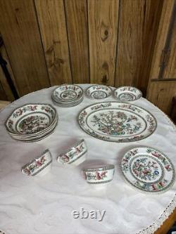 JOHNSON BROTHERS INDIAN TREE CHINA SET 48 PIECES GOOD CONDITION Grade D A+