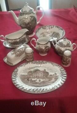JOHNSON BROTHERS Ironstone HERITAGE HALL England 4411 Dishes service for 8