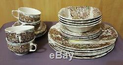JOHNSON BROTHERS OLDE ENGLISH COUNTRYSIDE 20 PC. Dinner-bread-cereal-cup-saucer