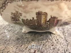 JOHNSON BROTHERS Old Britain Castles Soup Tureen Brown Multi Color w Ladle