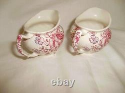 JOHNSON BROTHERS Rose Chintz Teapot, Sugar Bowl and 2 Creamers