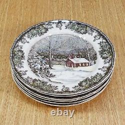 JOHNSON BROTHERS The Friendly Village 9¾ Dinner Plates (6) BRAND NEW NWT