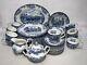 Johnson Brothers China Coaching Scenes Blue Pattern 53pc Set Cup/dinner/serving