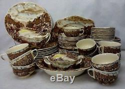 JOHNSON BROTHERS china OLDE ENGLISH COUNTRYSIDE Multicolor 74-piece SET for 12