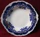 Johnson Brothers China Oregon Flow Blue Gold Accent Pattern Round Butter Base